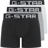 G-Star Boxershorts 'Oak' lichtgrijs / grijs gemêleerd / zwart / wit