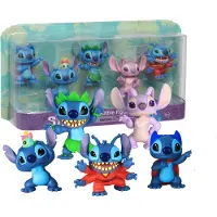 Just Play Disneys Lilo & Stitch Verzamelbare Stitch-figurenset 5-delig kinderspeelgoed voor kinderen vanaf 3 jaar van