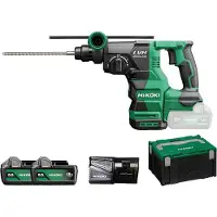 HiKOKI DH1826DA 18V Li-ion Accu SDS-PLUS Combihamer Set (2x 5.0Ah Accu) In HSC II Koffer - 3,2J