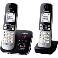Panasonic KX-TG6822FRB Draadloze Telefoon in Zwart en Grijs