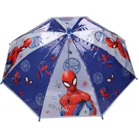 Marvel Spiderman Rainy Days Paraplu - Blauw / Transparant - 60 x 71 x 71 cm - Kinderparaplu
