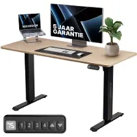 Stane Zit Sta Bureau Elektrisch Verstelbaar 160 X 80CM - 4 Geheugen