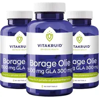 Vitakruid Borage Olie 1500 mg GLA 300 mg (60 softgels)