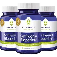 Vitakruid 3x Saffraan & bioperine (60 capsules)