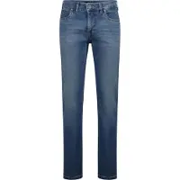 Gardeur pantalon blauw denim, katoen