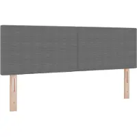 vidaXL Hoofdbord Lichtgrijs 160 cm Corduroy stof