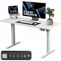 Stane Zit Sta Bureau Elektrisch Verstelbaar - 4 Geheugen Standen -