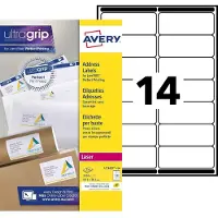 Avery L7163-250 adresetiketten A4 99,1 x 38,1 mm wit (3500 etiketten)