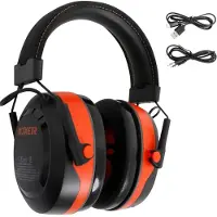 Boxer Gehoorbescherming oorkappen met Bluetooth 5.3 – Ruisonderdrukking 31 dB – IPX4 – 18 uur batterijduur – Lichtgewicht – USB-C – AUX-IN