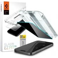 Spigen EZ Fit GLAS.tR met installatietray - Privacy Glass - 1 pack voor de Apple iPhone 15 Pro