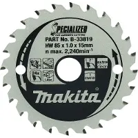 Makita Cirkelzaagblad Laminaat Specialized 85x15x1,0 24T