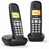 Gigaset A220 Duo v2 - Duo DECT telefoon - Simpel in gebruik - Makkelijke bediening door het menu - Duidelijk leesbaar scherm - Zwart