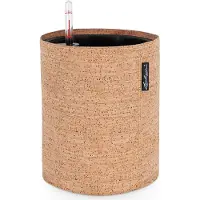 Lechuza TRENDCOVER 23 KURK - Plantenbak - met uitneembare binnenbak - met bewateringssysteem - ALL-IN-ONE set met LECHUZA-PON - light natural