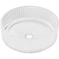 Mexen Lira glazen opbouw waskom 37 x 37 cm, transparant - 24053700