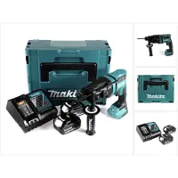 Makita Gereedschap - 18V ACCU combihamer, 2x 5,0 Ah, oplader DHR182RTJ