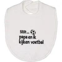 Petit villain Slabber Papa En Ik Kijken Voetbal Wit
