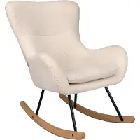 Quax Schommelstoel Basic Bouclé Cream Sheep