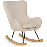 Quax Schommelstoel Basic Bouclé Sheep Beige