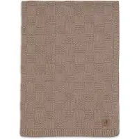 Jollein Baby Winter Deken Wieg - 75x100cm - Box Knit - Milky Coffee