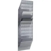 Durable folderhouder Flexiboxx 12, 12 vakken, A4, liggend, transparant