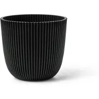 Capi Europe Planter Ball Groove 16,5x15 cm textile black bloempot