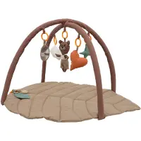MorDesign Babygym en Speelkleed met Boog Cappuccino