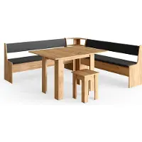 Vicco Roman Hoekbank set – 210 x 210 cm met tafel Krachtige eik goud