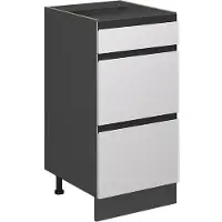 Vicco R-Line Keukenonderkast – 40 cm J-vorm, met laden, zonder werkblad Wit