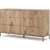 Vicco Eliza Dressoir – 42 x 81 cm met 7 laden Viking Eik
