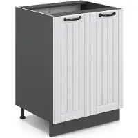Vicco Fame-Line Keukenonderkast – 60 cm zonder werkblad Wit Landhuis