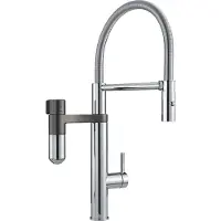 Franke - Vital Tap keukenkraan met filtratie, flexibele arm en douche, chroom/gun metal 120.0621.230