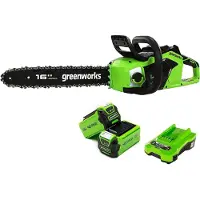 Greenworks 40V Borstelloze Accu-Aangedreven Kettingzaag - 1,8 kW - Borstelloze Motor - Zaagbladlengte 40