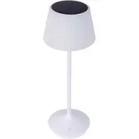 Naeve LED solar-tafellamp Emmi CCT oplaadbaar, wit Emmi, dimbaar, wit / opaal, Kunststof, Solar buitenverlichting
