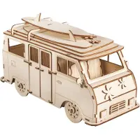 Rayher Hobby Materialen Houten 3D bouwset - camper