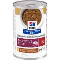 Hill's Pet Nutrition Prescription Diet Hondenvoer Nat i/d Digestive Care Stoofpotje Kip & Groenten 12 x 354 gr