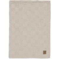 Jollein Deken Wieg GOTS 75x100 Park Knit Warm Sand