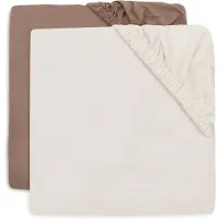 Jollein Hoeslaken Junior 70x140 Jersey Milky Coffee/Ivory 2st