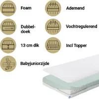 Aerosleep Matras + Topper Jun EvoDuo 70x140