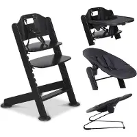 Novi at Home Kinderstoel 1-2 Grow Black/Black Melange