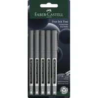 Faber-Castell Tintenroller schwarz 5er UNI-Ball eye UB-157 0,4mm