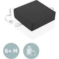 BABYJEM Stoelverhoger Booster EasyClean Square Dark Grey