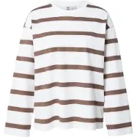 Pieces Shirt 'PCMila' bruin / rosa / wit