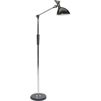 Beliani ANDROMEDA - Staande lamp - Zilver - Synthetisch materiaal
