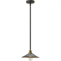 HINKLEY LED Hanglamp Rigby | 1X E27 Max 60W | Dimbaar | Buckeye Bronze and Brass