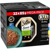Sheba Natvoer mix voor volwassen katten 32x85g multipack