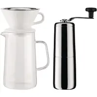Alessi Koffiemaker Set Slow Coffee Stainless Steel (4-Delig)
