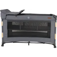 Novi Baby Reisbed Novi Nora Luxe Grey Wood