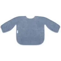 Funnies Slabbetje Met Mouw Uni Grey/Blue