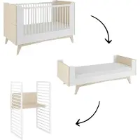 Bellamy Meegroei Babybedje So Sixty Wit/Naturel