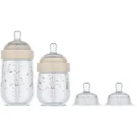 Mepal Mio Starterset babyflessen 3-delig Little Dutch - Anti-koliek - Spiraalontwerp voorkomt verstopping - Siliconen van medische kwaliteit - Little Goose